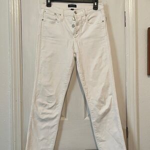 J. Crew Women's Straight Leg Jeans in white